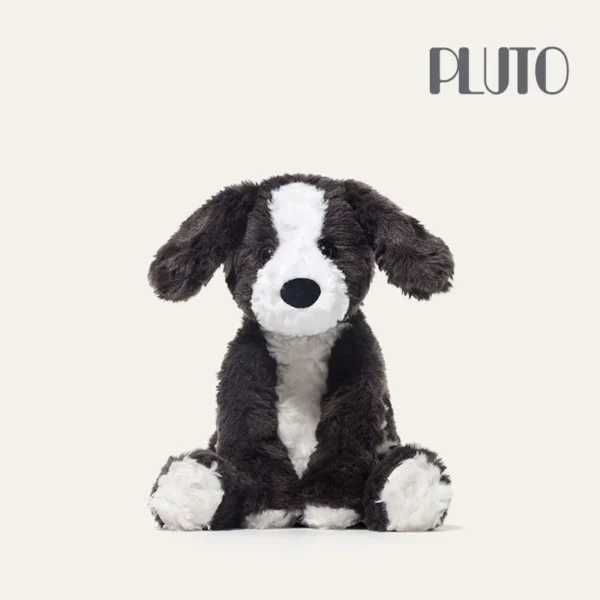 Pluto Border Collie Plush Stuffed Toy.