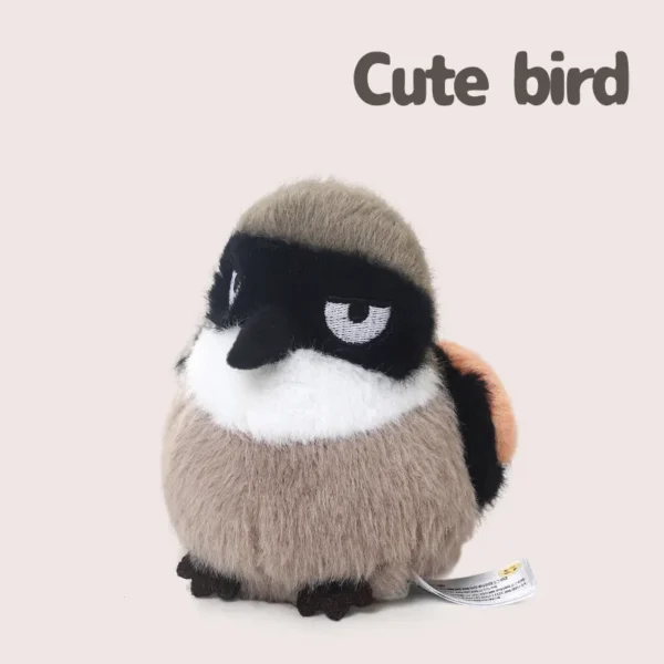 Soft Cuddly Toy for Collectors - Brown-backed Shrike Design