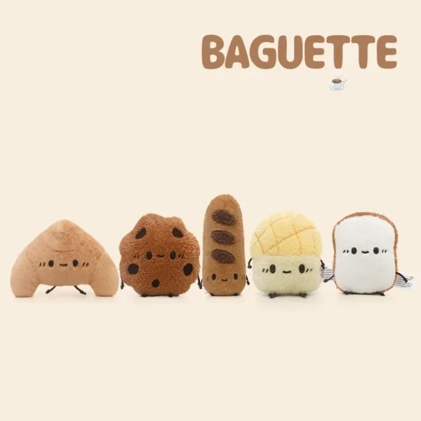 Cute Tea Time Pastry Pals Plush Set - Soft Stuffed Toys for Kids