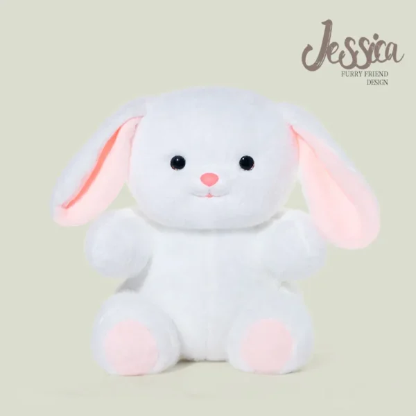 Jessica Rabbit 35CM_4_11zon Plush Toy White Rabbit with Pink Ears - Collectible Plushie