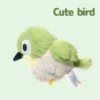 Cute Green Bird Plush Companion - Soft Stuffed Toy for Kids