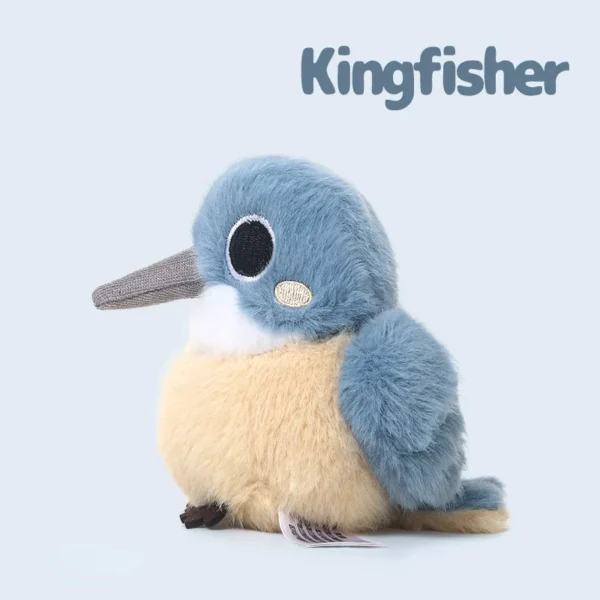Cute Kingfisher Plush Companion - Soft Stuffed Toy for Kids