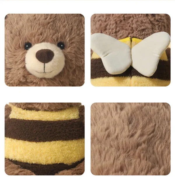 Soft Cuddly Toy for Collectors - Bear Bee Design