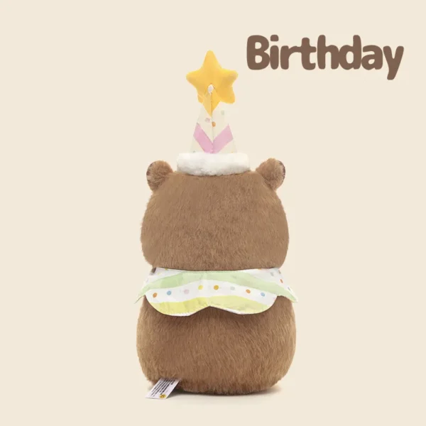 Birthday Capybara 03_11zon Lovable Stuffed Capybara - Perfect Gift for Children