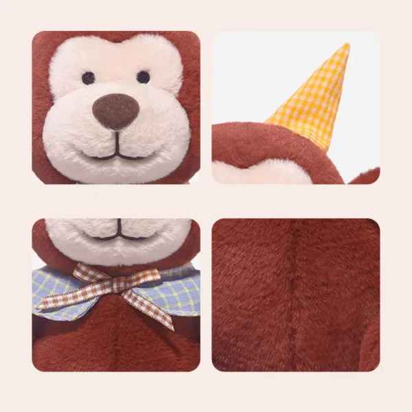 Lovable Stuffed Birthday Monkey - Perfect Gift for Children