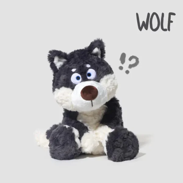Cute Wolf Plush Explorer - Soft Stuffed Toy for Kids