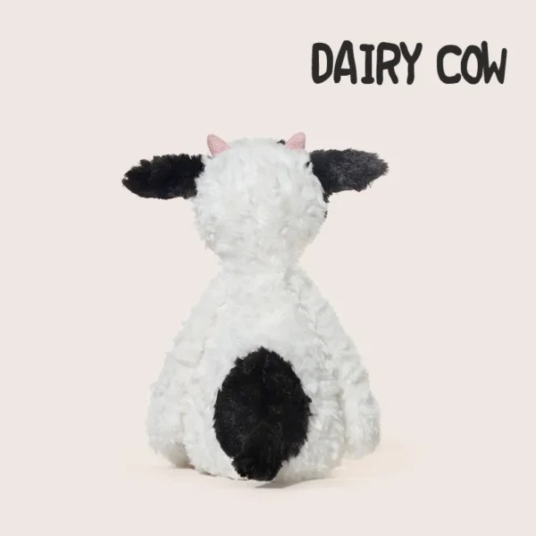 Plush Toy Cow with Black-White Fur - Comfort Plushie