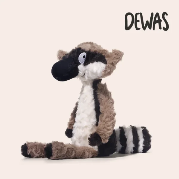 Plush Toy Squirrel with Striped Tail - Comfort Plushie