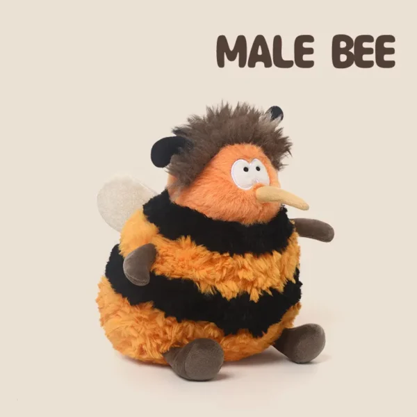 MALE BEE Larry_4_11zon Cute Male Bee Plush Pal - Soft Stuffed Toy for Kids