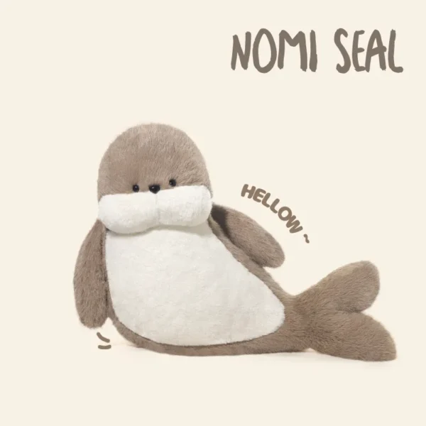 Cute NOMI Seal Plush Buddy - Soft Stuffed Toy for Kids