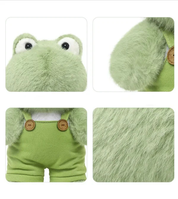 Soft Cuddly Toy for Collectors - Overalls Frog Design