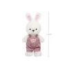 Soft Cuddly Toy for Collectors - Overalls Rabbit Design