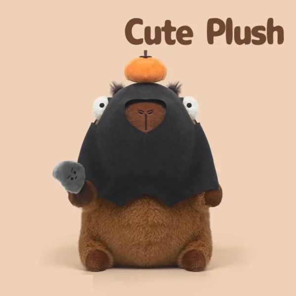 Robbing Capybara_2_11zon Cute Capybara Plush Bandit - Soft Stuffed Toy for Kids