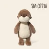 Plush Toy Otter with Beige and Brown - Comfort Plushie