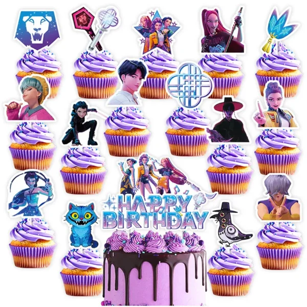 Kpop Demon Hunter Birthday Decorations