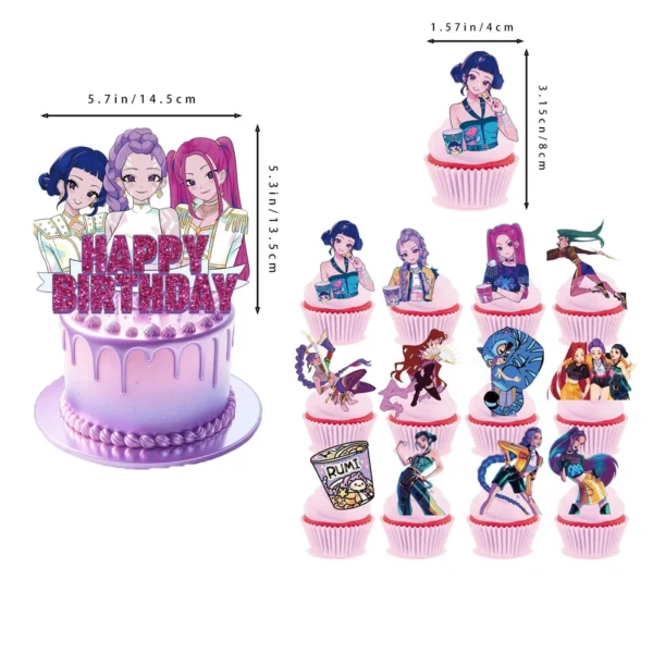 Kpop Demon Hunter Birthday Decorations